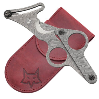 FOX 749 D Herringbone Damascus cigar cutter 350x350 1